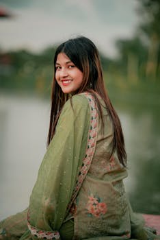 cute bangladeshi girl smiling